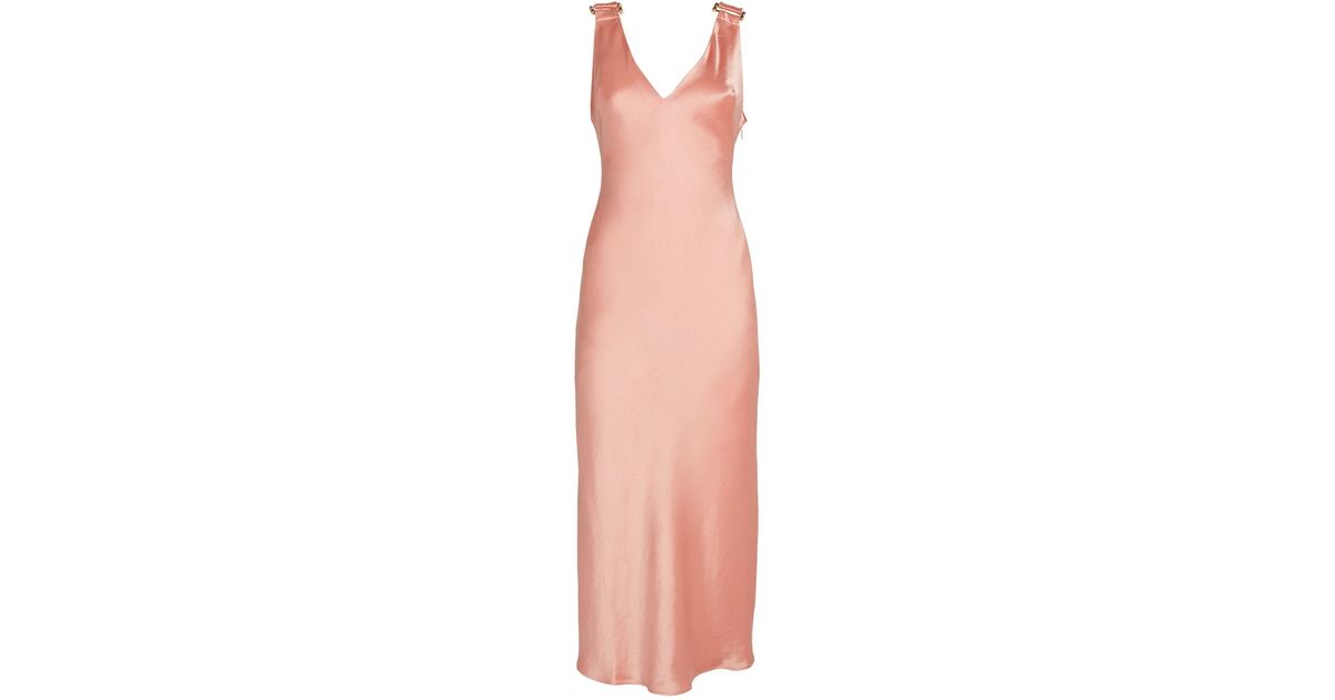 Acler Wycombe Midi Dress in Pink | Lyst