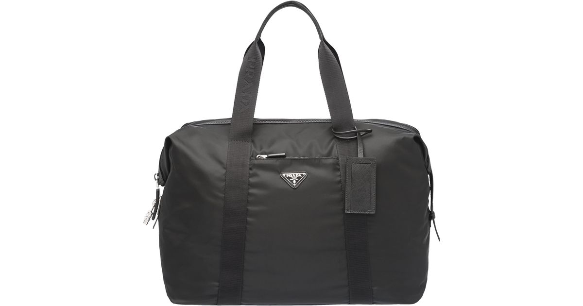Prada Re-Nylon Duffle Bag in Black for Men | Lyst Canada