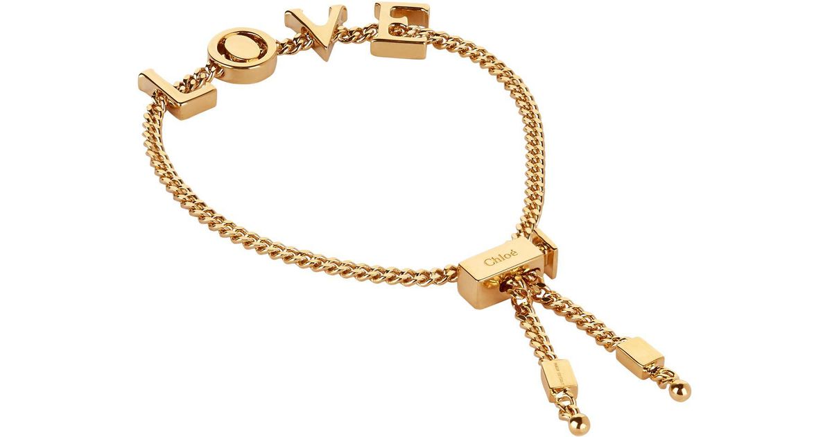 Chloé Love Adjustable Bracelet in Gold (Metallic) - Lyst