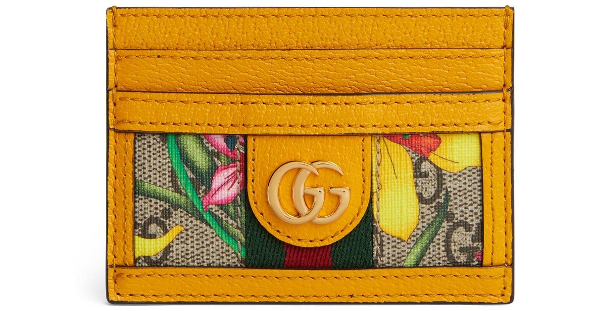 Gucci Ophidia GG Flora Leather Card 