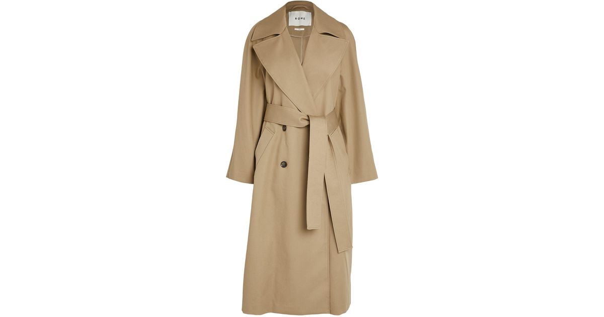 Rohe Belted Trench Coat in Natural | Lyst