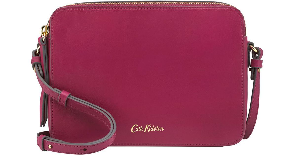 cath kidston pink leather bag