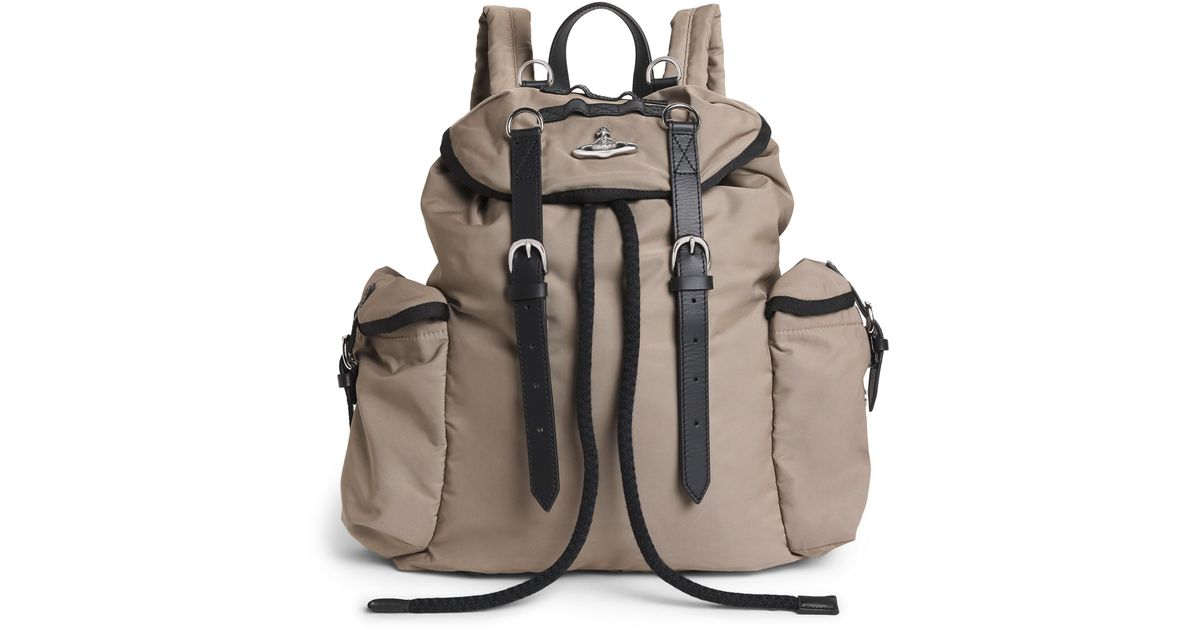Vivienne Westwood Cotton Highland Backpack in Gray for Men | Lyst