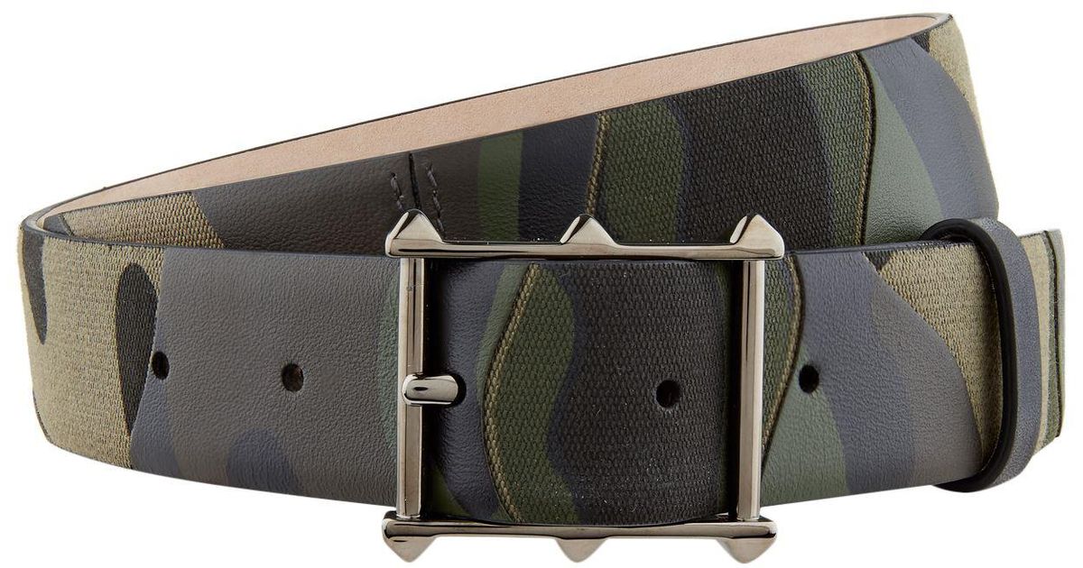 valentino camo belt