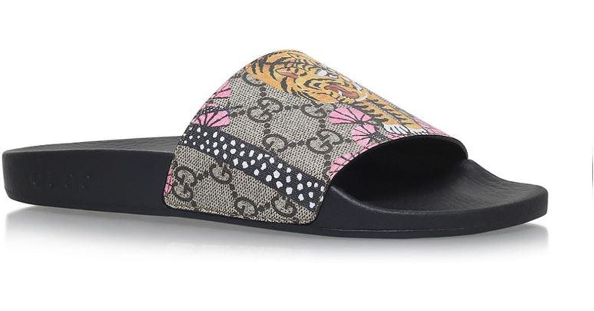gucci rubber slides women's sale