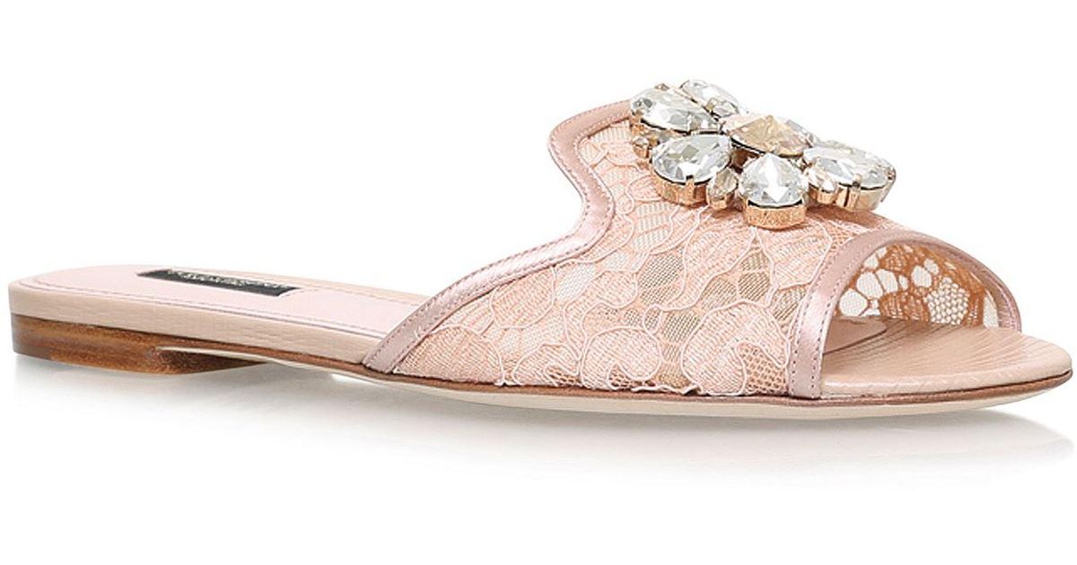 dolce and gabbana lace flats