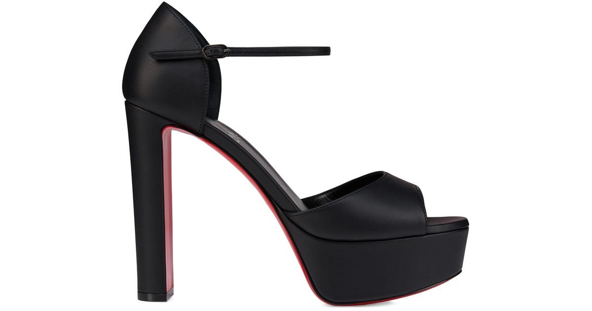 Christian Louboutin Sandaloo Leather Platform Sandals 130 in