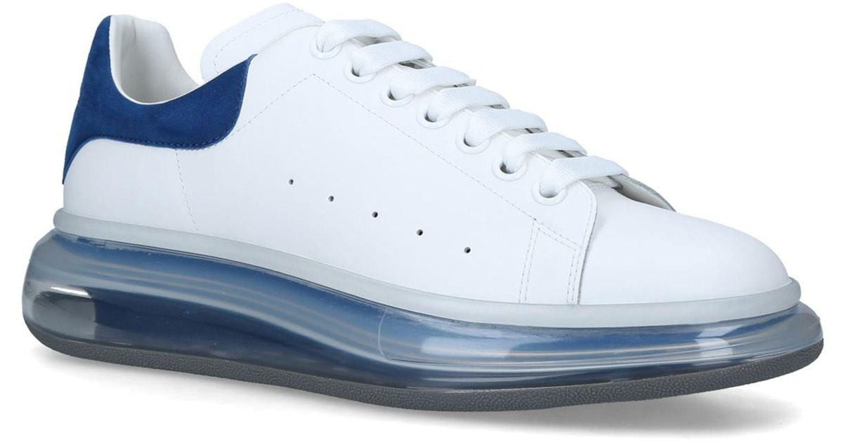 White Oversizedleather trainers | Alexander McQueen | MATCHES UK
