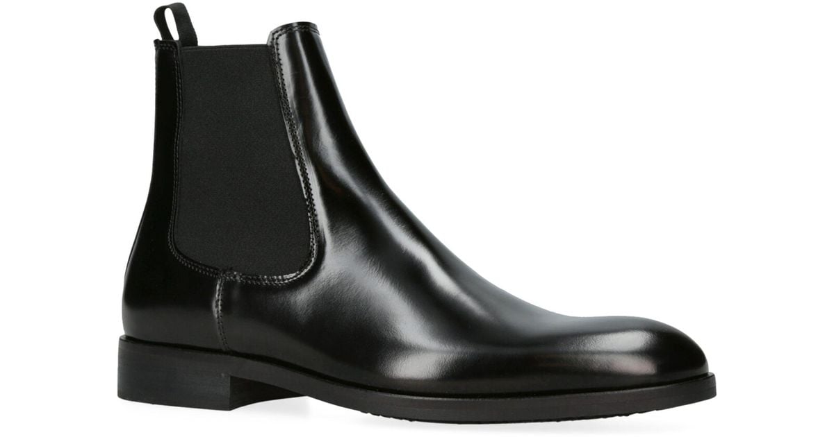 Kurt Geiger Leather Hunter Chelsea Boots in Black for Men Lyst