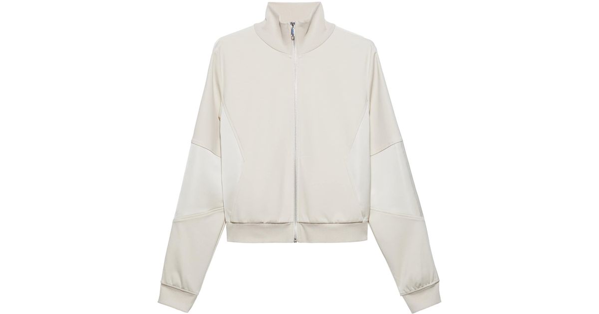 MAX&Co. Jersey Track Jacket in White | Lyst UK