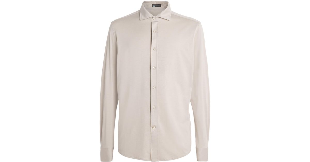 Colombo Silk-Cotton Shirt in White for Men | Lyst