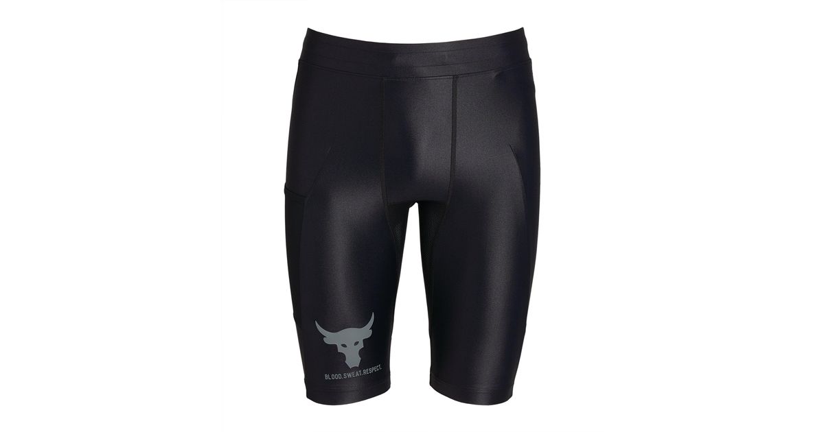Under Armour Synthetic Iso-chill Project Rock Compression Shorts in Black  for Men | Lyst Canada