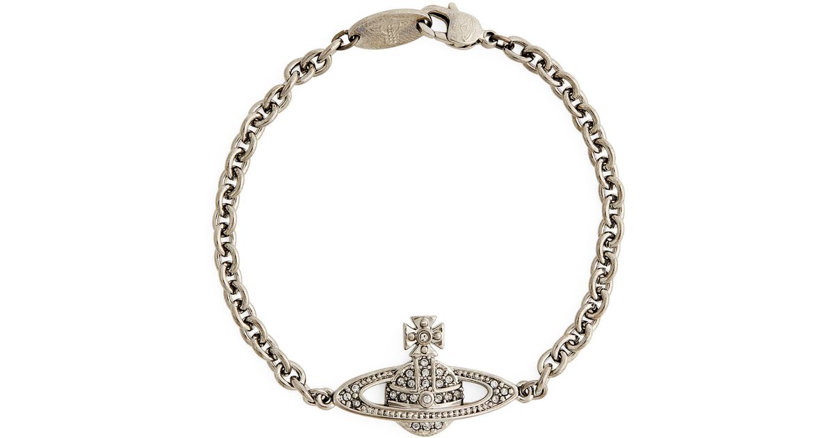 Vivienne Westwood Mini Bas Relief Orb Bracelet in Metallic for Men