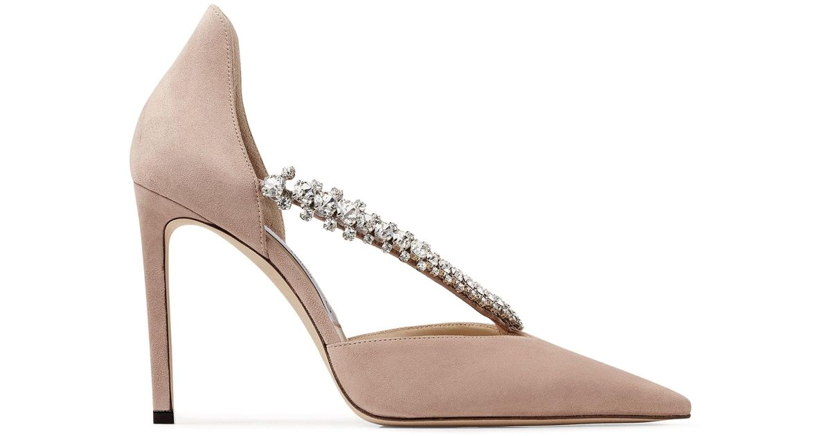Jimmy Choo Bee 100 Suede Pumps in Pink Lyst UK
