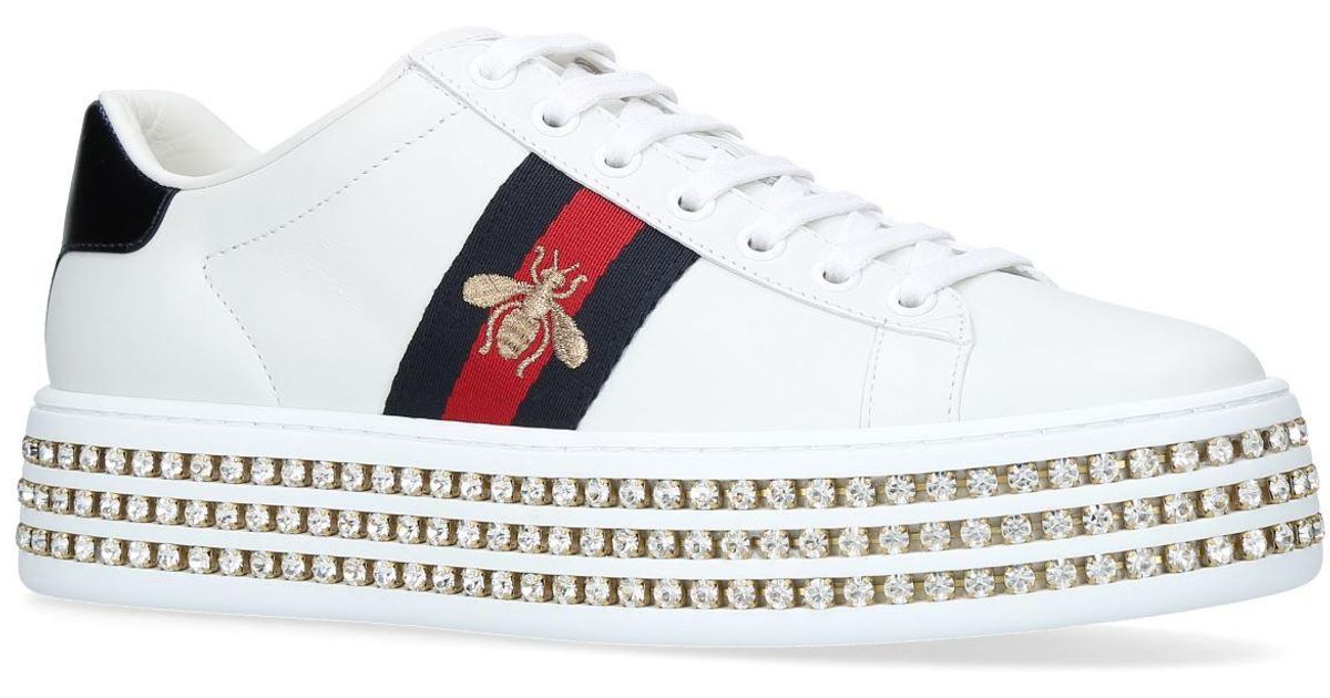 gucci ace platform sneakers