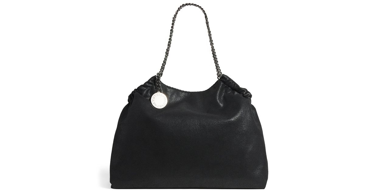 トートバッグ STELLA McCARTNEY Black Shaggy Deer Micro Falabella Handbag Women Black Falabella Mini Tote Bag | Stella McCartney CA