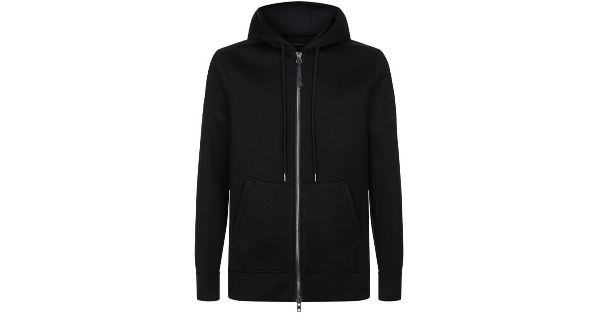 HELMUT LANG Cotton-blend fleece zip-up hoodie