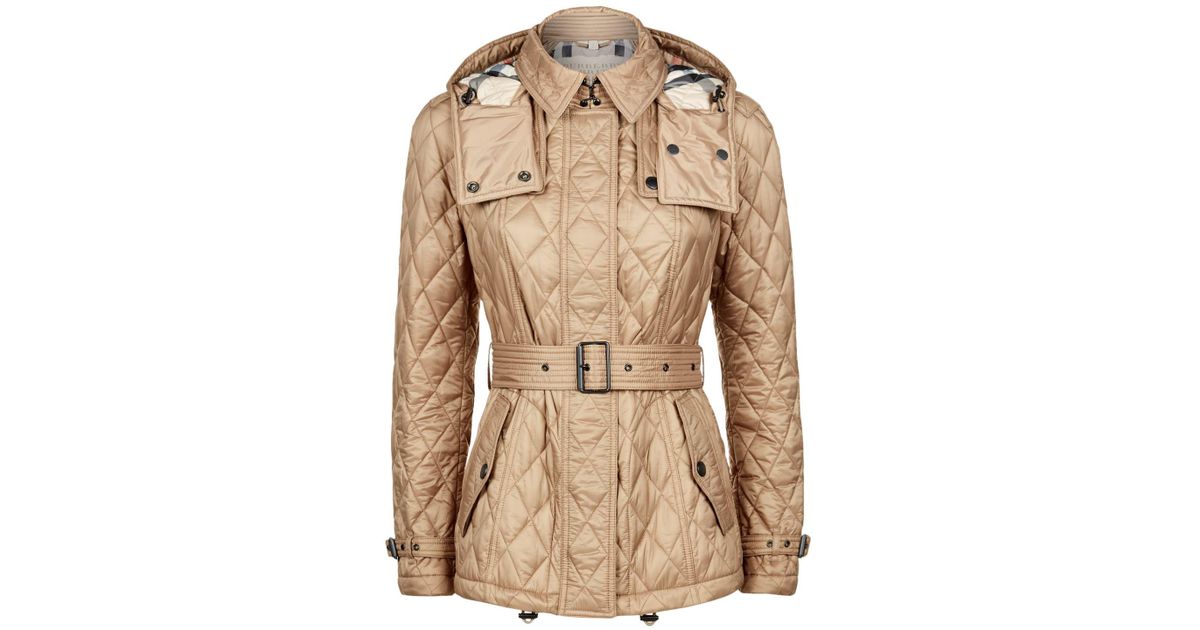 burberry finsbridge quilted coat short