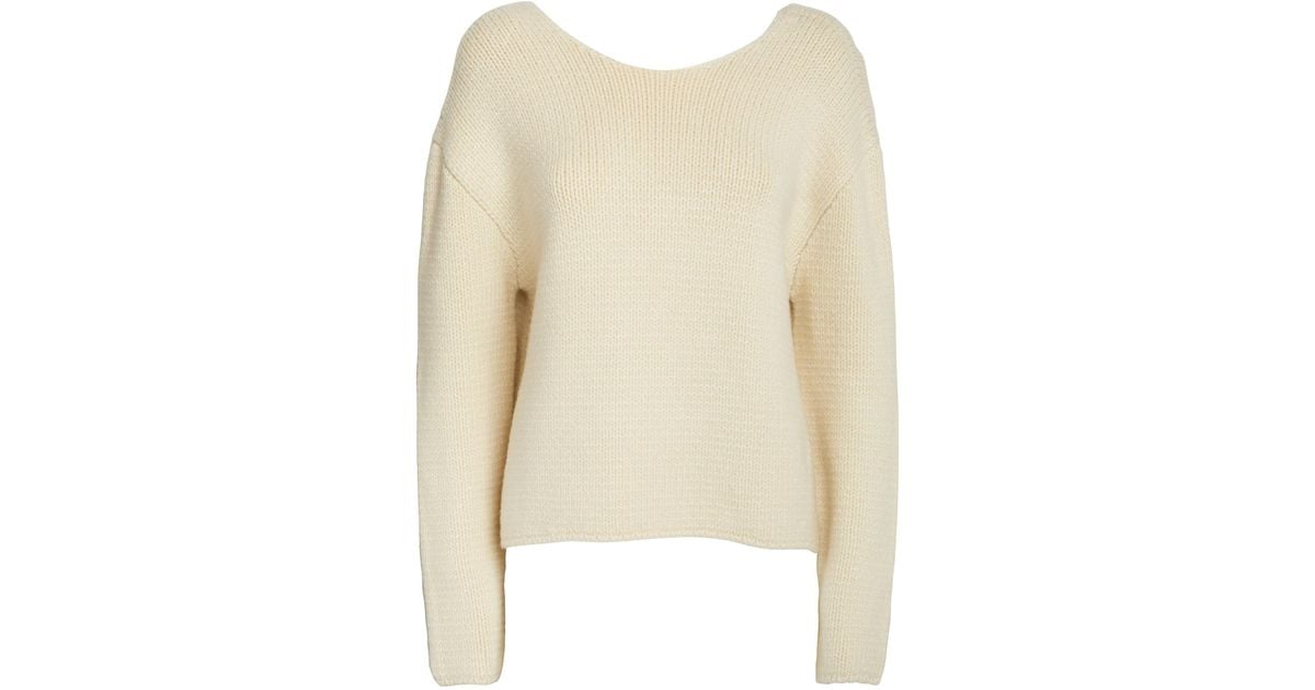 The Row Cashmere Iri Sweater in Natural | Lyst