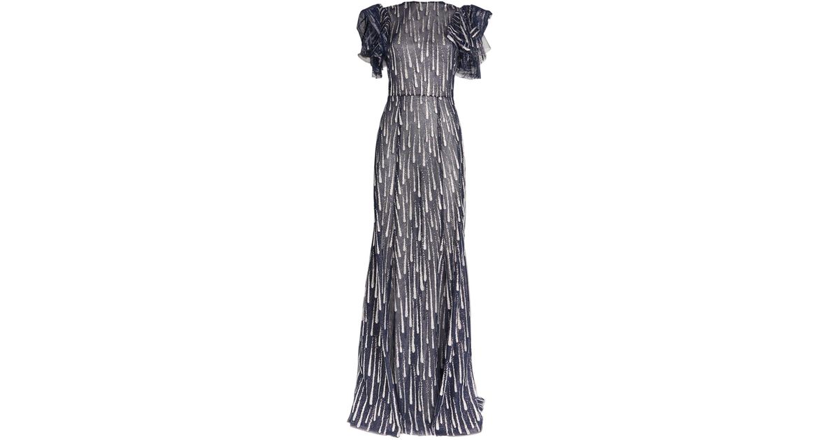 the vampire's wife silver dress The Vampire's Wife - - The Royal Sorceress Lam Maxi Dress - Silver - UK 10