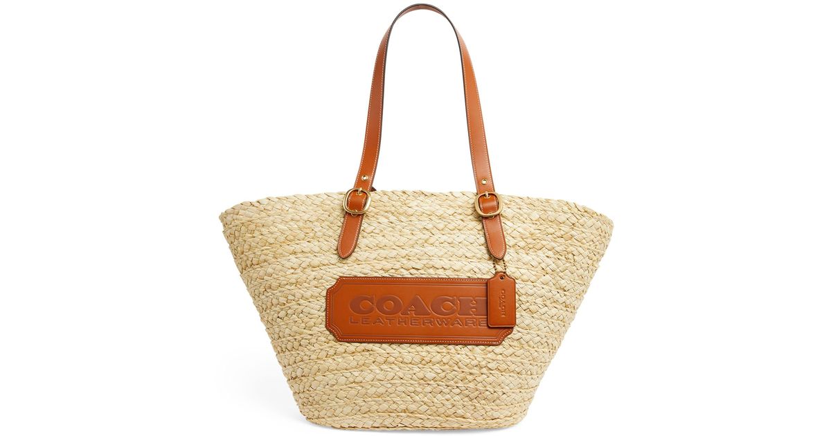 COACH LG STRAW TOTE かごバッグ COACH® Outlet | Large Tote