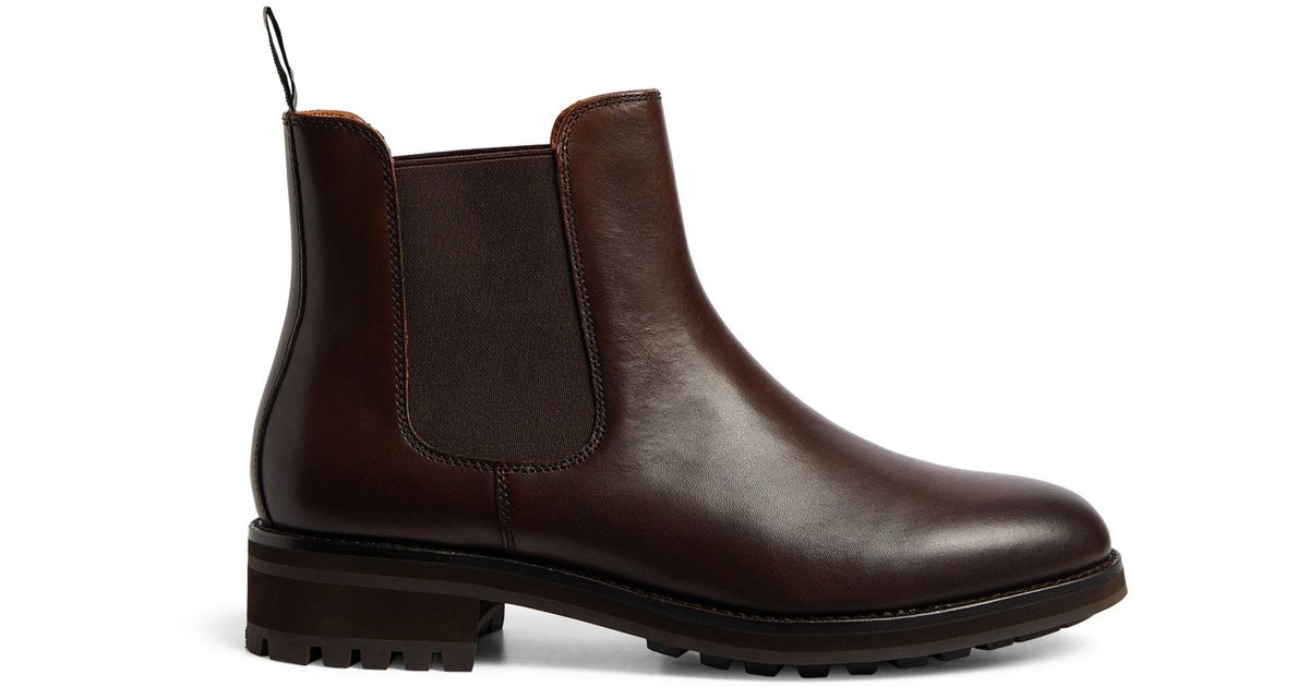 Polo Ralph Lauren Leather Bryson Chelsea Boots in Brown for Men | Lyst