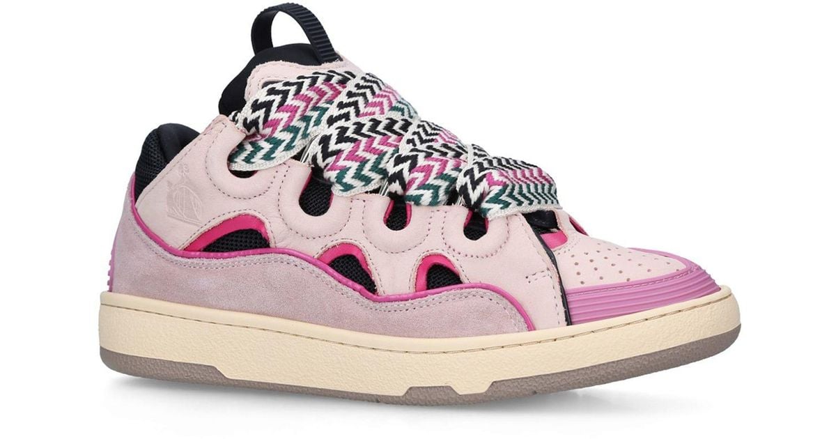Lanvin Curb Sneakers in Pink | Lyst