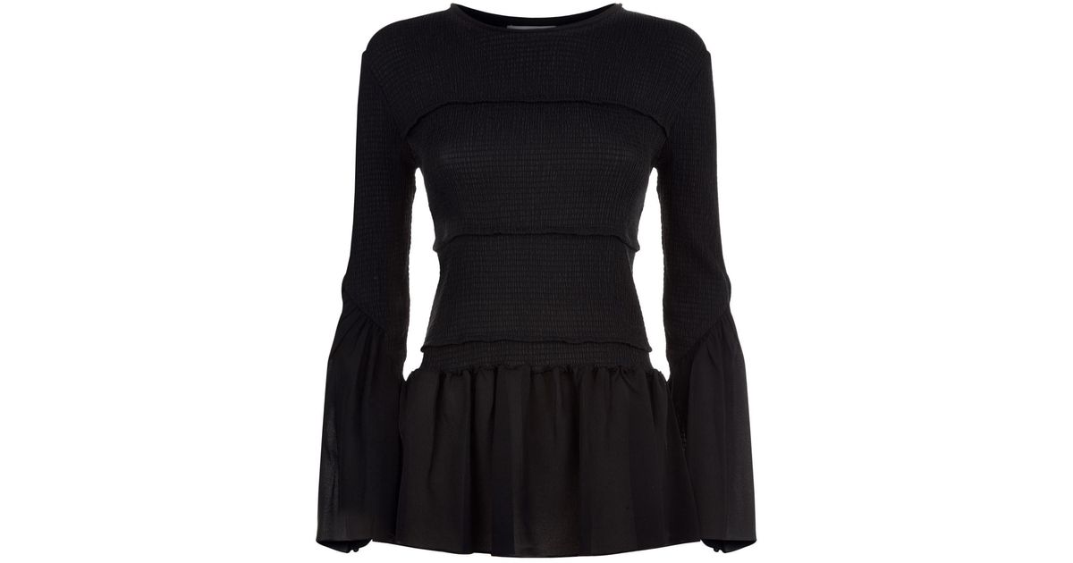 phillip lim smocked blouse