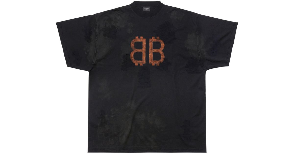 BALENCIAGA＊CRYPTO T-SHIRT OVERSIZED コットンTシャツ＊送料込 Balenciaga Men's Crypto T Shirt Oversized | Neiman Marcus