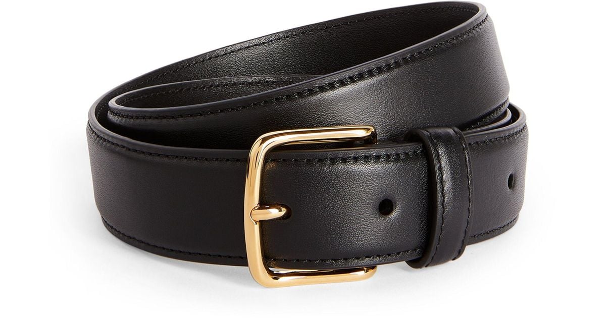 The Row Leather Classic Belt in Beige (Natural) | Lyst