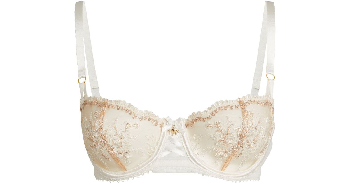 Aubade Trésor Infini Half-cup Bra in Natural | Lyst