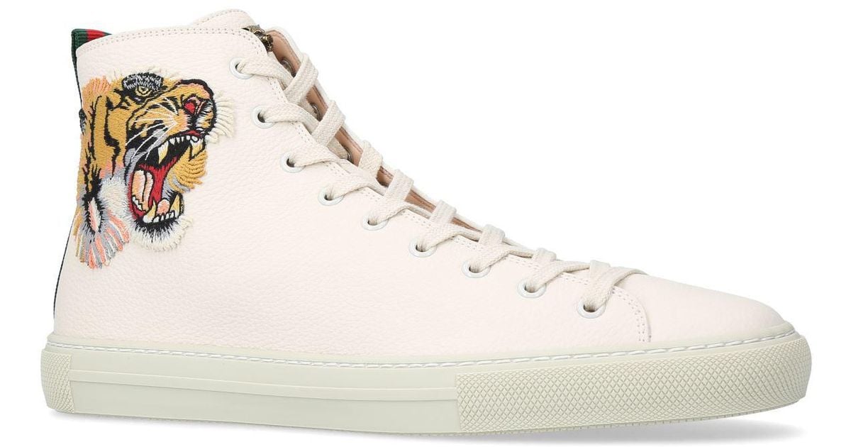 Gucci Leather Major Tiger High-top 