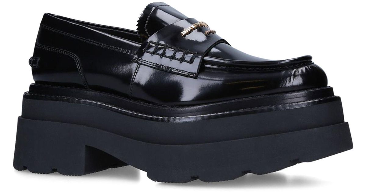 carter platform loafer in leather