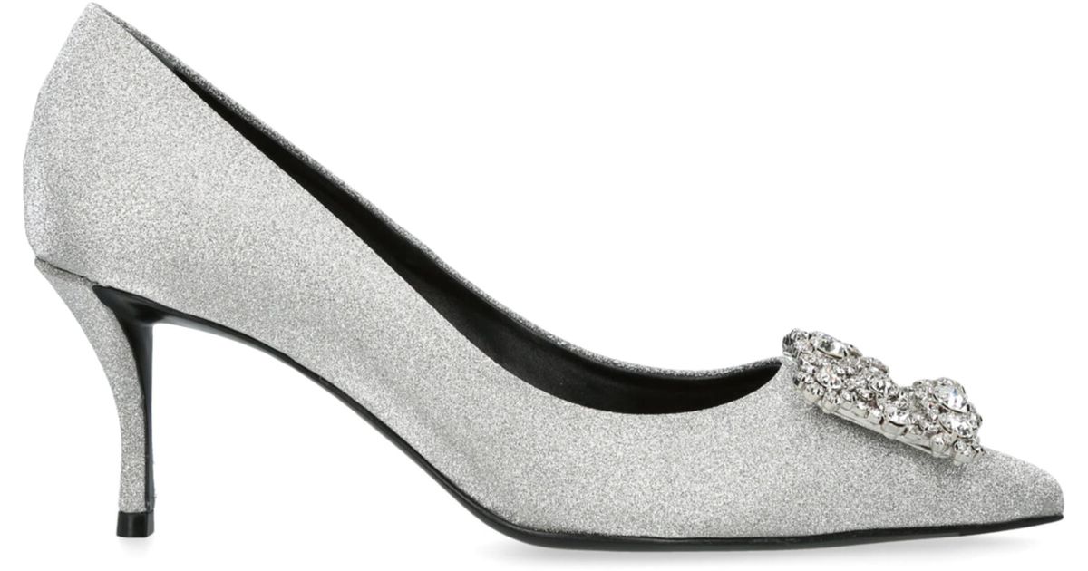 Flower Strass Buckle Pumps