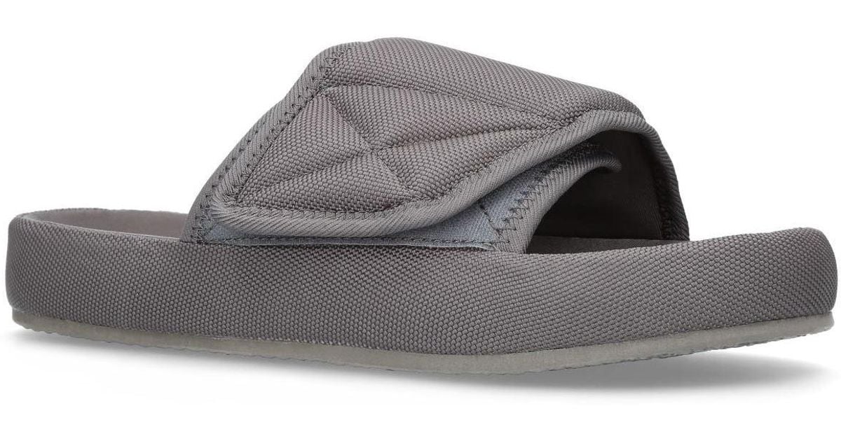 Yeezy Velcro Slides in Gray | Lyst