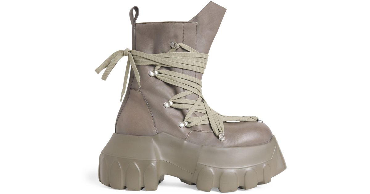 靴 megalaced mega tractor boots RICK OWENS - MEGALACED MEGA TRACTOR DUST – LABSTORE LONDON