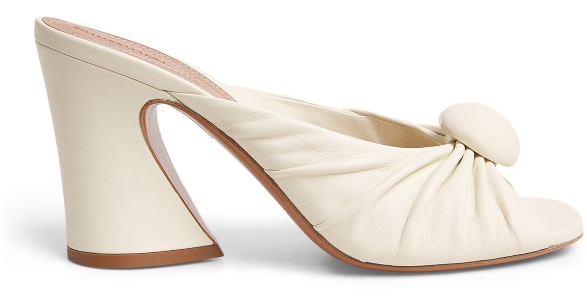 【Zimmermann】Gleam 85 leather mules Zimmermann Gleam Mule 85 Almond Online | Zimmermann