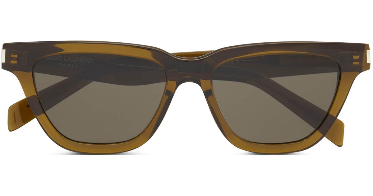 Saint Laurent Acetate Sl 462 Sulpice Sunglasses in Brown | Lyst UK