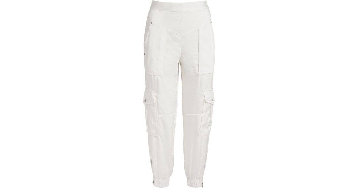 AllSaints Synthetic Cargo Astarte Trousers in White | Lyst Canada