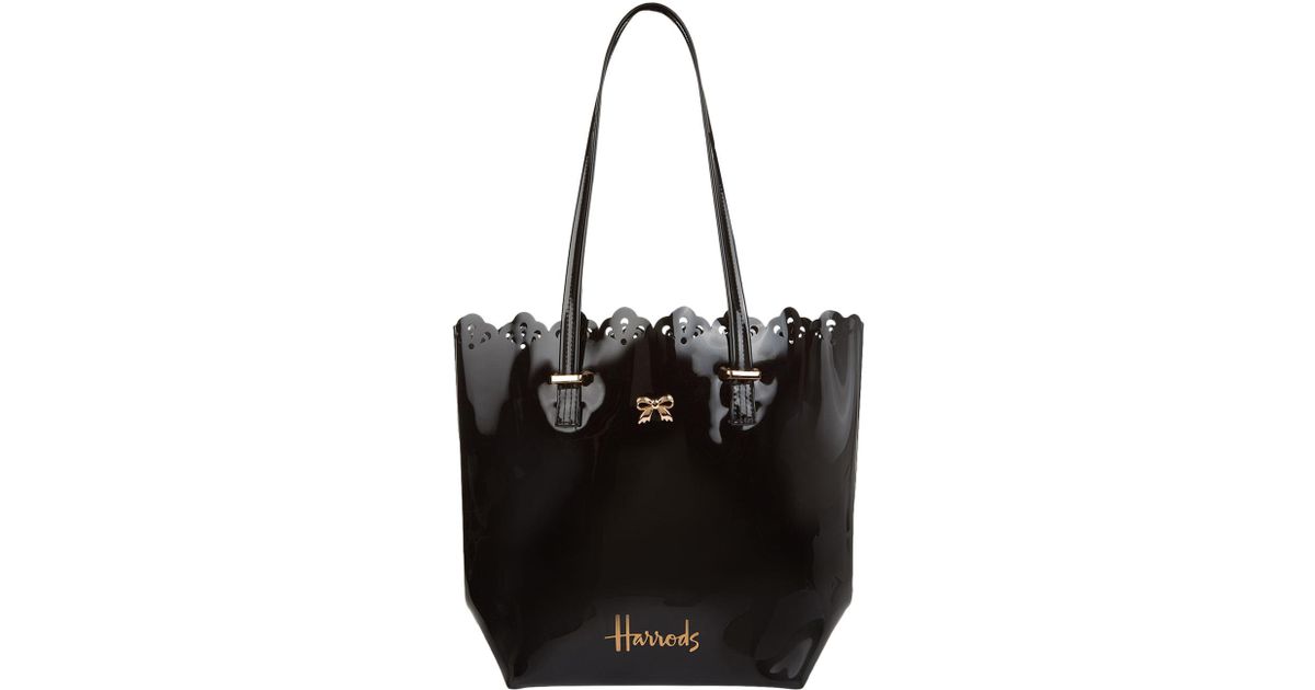 harrods black tote bag