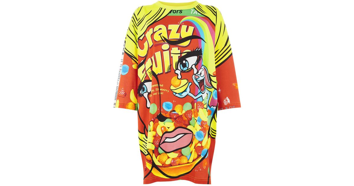 Moschino Cereal Box Print T-shirt Dress 