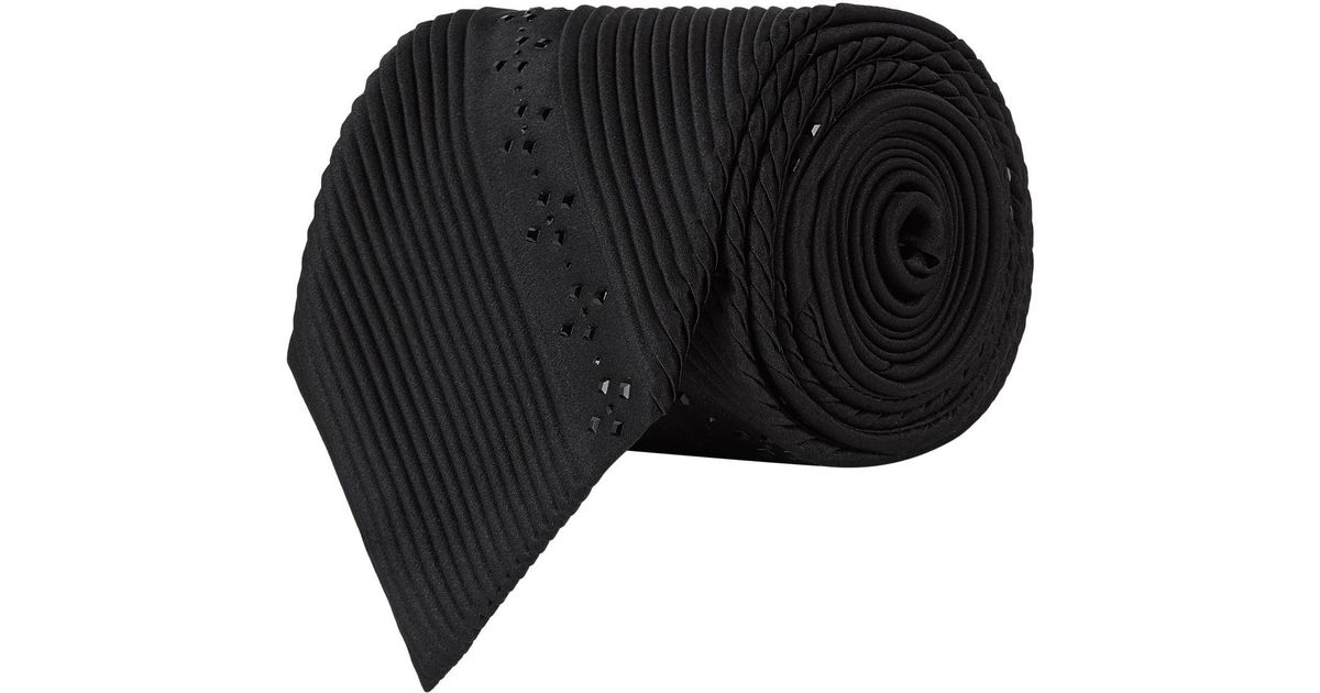 Luxury handmade silk tie | Stefano Ricci Stefano Ricci Men’s Black Jewel Pattern Striped Silk Tie main image 1