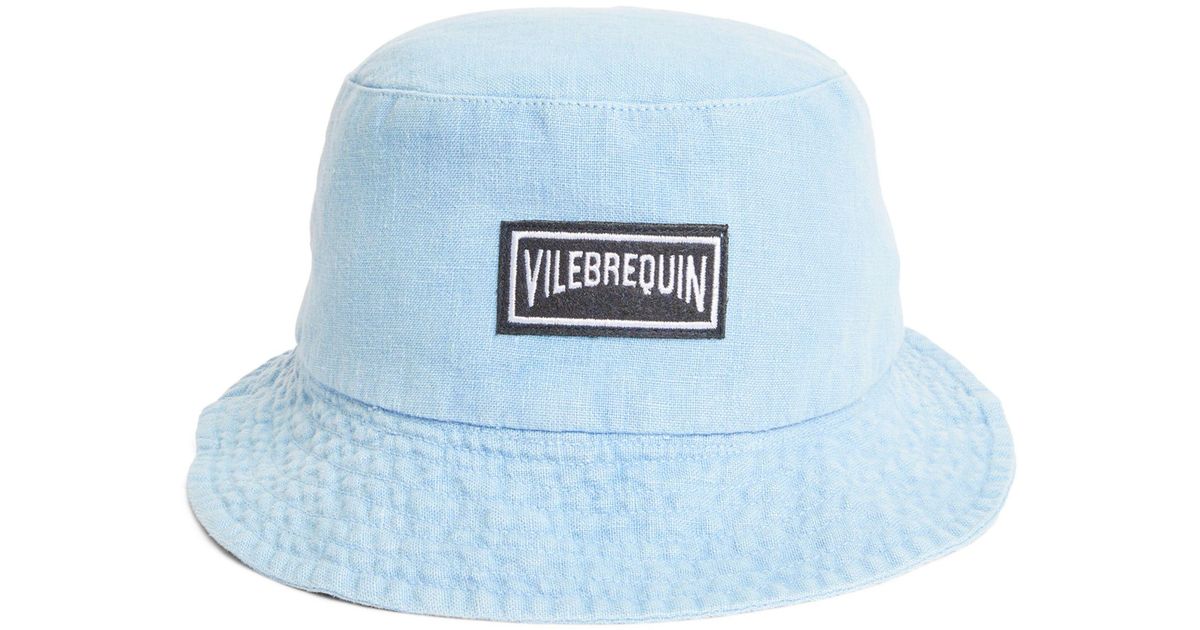 Vilebrequin Logo Bucket Hat in Blue for Men | Lyst