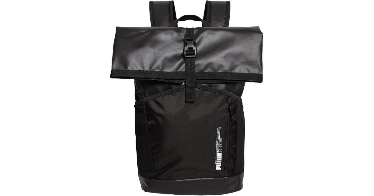 PUMA Energy Roll-top Backpack in Black for Men - Lyst