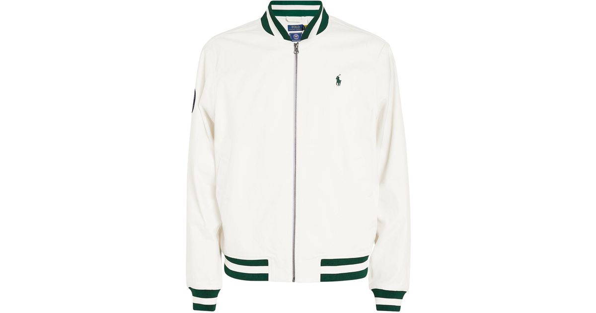 Polo Ralph Lauren Cotton X Wimbledon Bomber Jacket in White for Men
