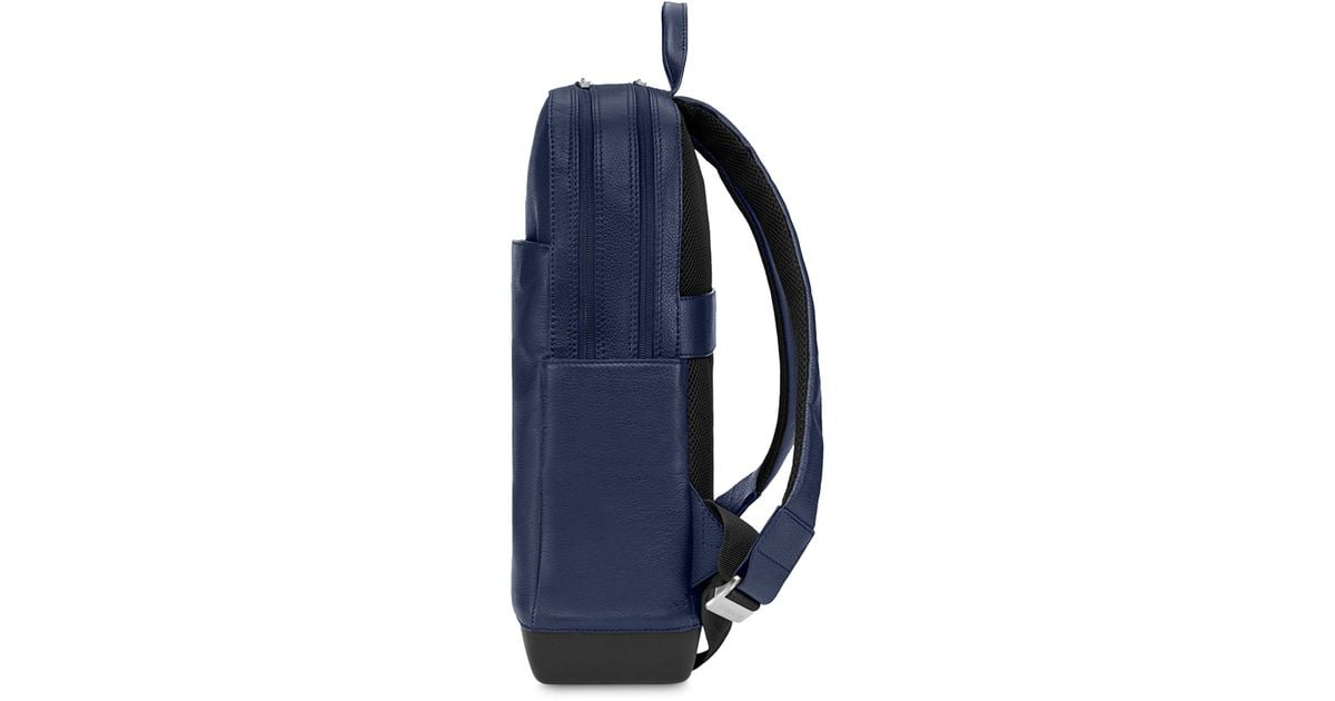 Moleskine Leather Pro Backpack in Blue Lyst