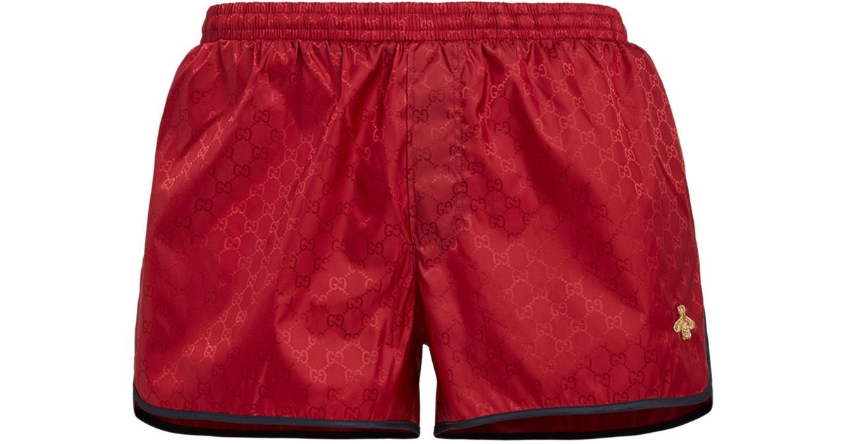 gucci swim shorts bee
