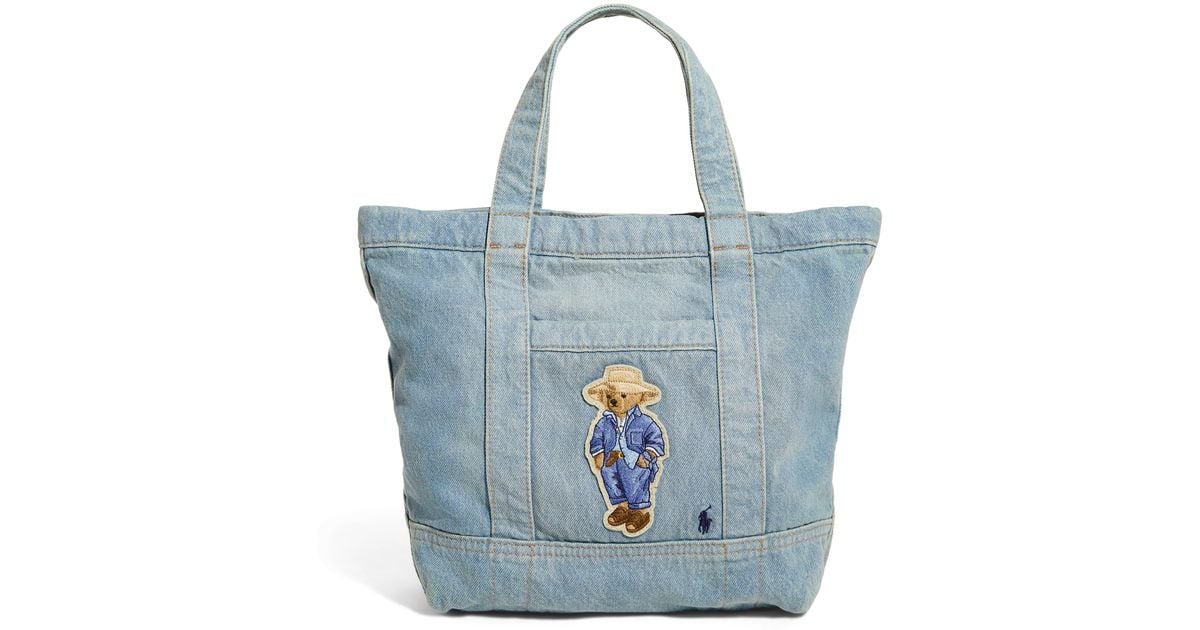 【POLO RALPH LAUREN】◆BEAR DENIM TOTEBAG◆正規品◆ Polo Bear Denim Medium Tote for Women | Ralph Lauren® BR