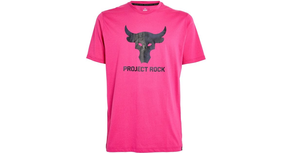 Under Armour Project Rock フード付きTシャツピンク Under Armour Project Rock フード付きTシャツピンク T-shirt