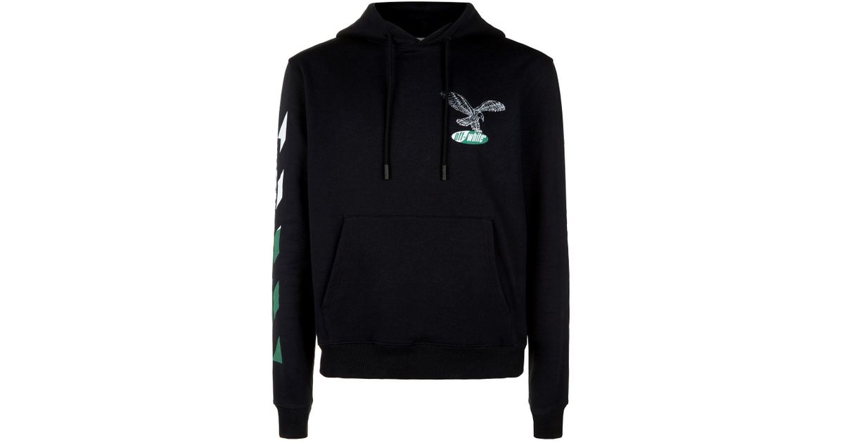 off white motif hoodie